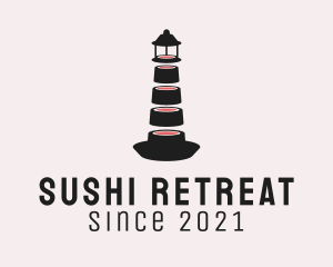 Light House Sushi logo design