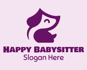 Cute Happy Puppy logo design