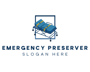 Medical Gurney Stretcher logo design