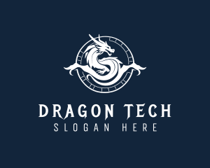 Dragon Fantasy Myth logo design