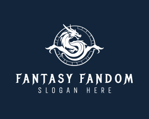 Dragon Fantasy Myth logo design