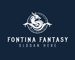 Dragon Fantasy Myth logo design