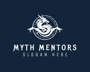 Dragon Fantasy Myth logo design