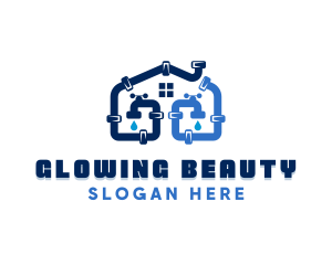 Plumbing House Faucet  Logo