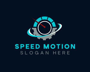 Speed Meter Cog Tire logo design