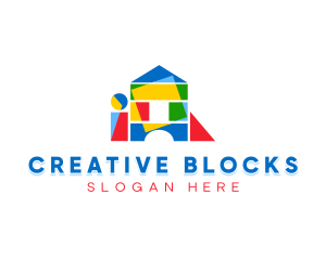 Kids Toy Blocks logo design