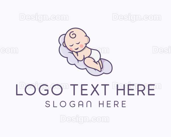 Sleeping Baby Cloud Logo