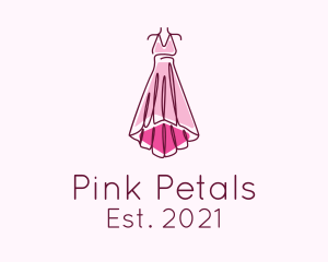 Pink Elegant Dress logo design