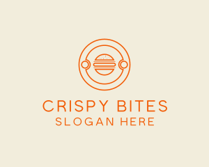 Fast Food Burger Hamburger logo design