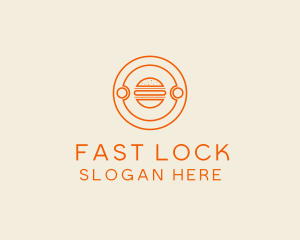 Fast Food Burger Hamburger logo design