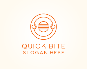 Fast Food Burger Hamburger logo design