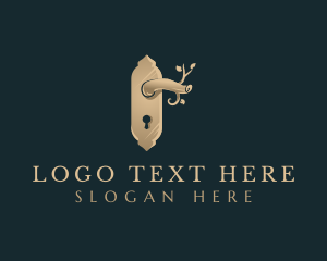 Elegant Door Knob logo design