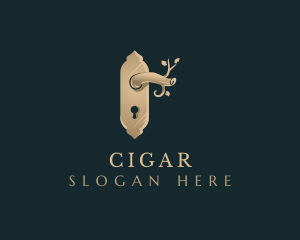 Elegant Door Knob logo design