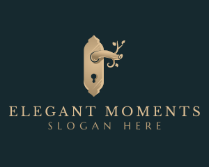 Elegant Door Knob logo design