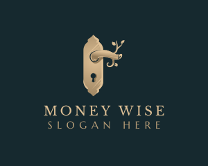 Elegant Door Knob logo design