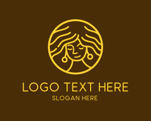 Golden Female Salon  Logo