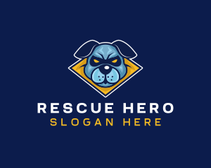 Mask Dog Hero logo design