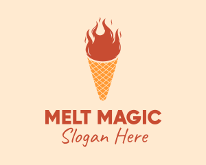 Fire Ice Cream  logo