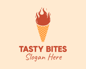 Fire Ice Cream  logo