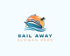 Boat Travel Tourism logo design