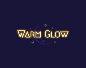 Neon Night Moon logo design