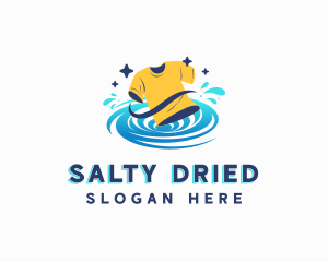 Shirt Laundry Cleaning logo design