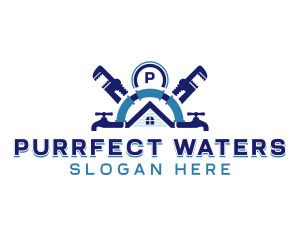 House Water Plumbing logo design