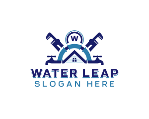 House Water Plumbing logo design