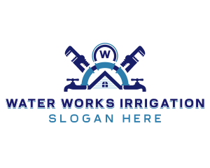 House Water Plumbing logo design