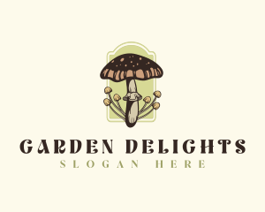 Edible Mushroom Fungi logo design