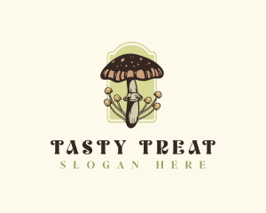 Edible Mushroom Fungi logo design