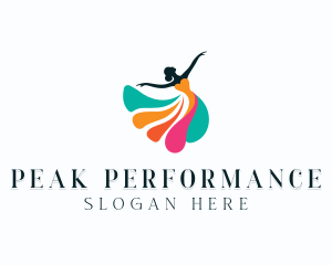 Female Theatre Performer logo design