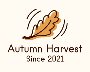 Oak Autumn Leaf logo