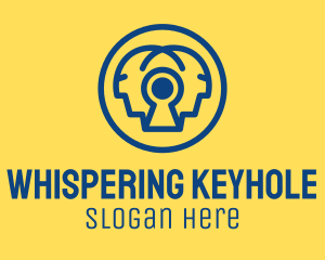 Blue Keyhole Security logo design