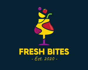 Fresh Fruit Sangria logo design