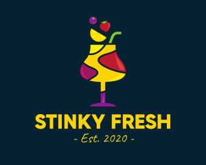 Fresh Fruit Sangria logo design