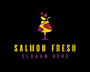 Fresh Fruit Sangria logo design