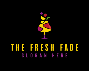 Fresh Fruit Sangria logo design