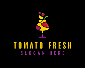 Fresh Fruit Sangria logo design