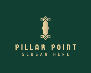 Gold Pillar Column logo