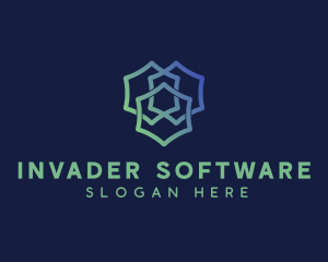 Hexagon Software Tech  logo design