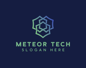 Hexagon Software Tech  logo design