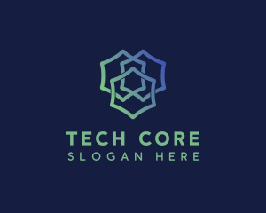 Hexagon Software Tech  logo design