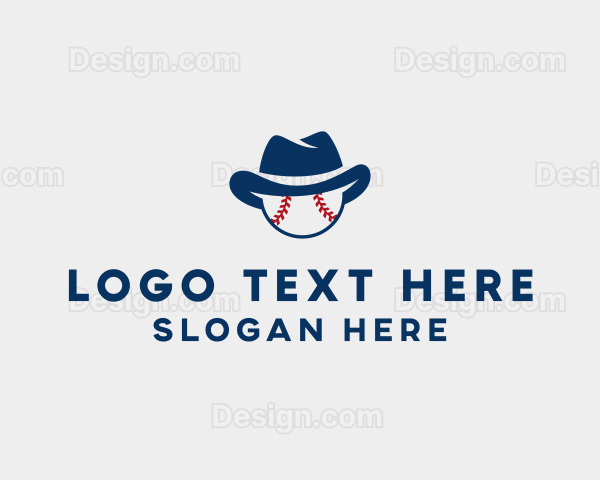 Cowboy Baseball Hat Ball Logo