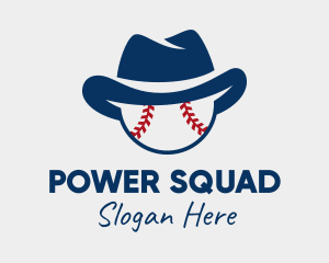 Cowboy Baseball Team  logo design