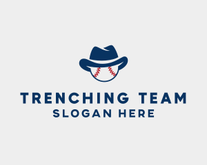 Cowboy Baseball Team  logo design