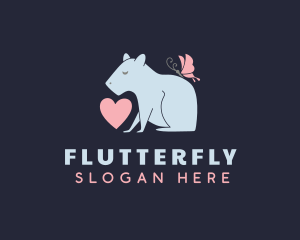 Butterfly Wombat Heart logo