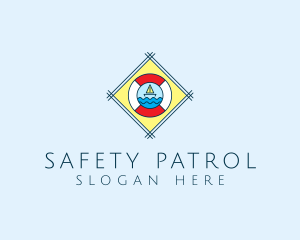 Sail Boat Lifebuoy  logo