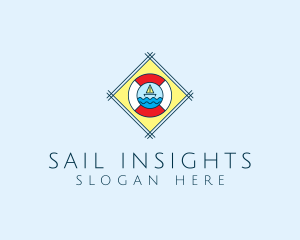 Sail Boat Lifebuoy  logo
