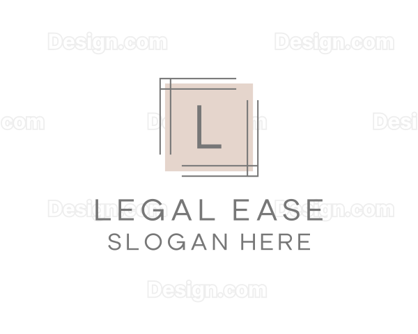 Minimalist Square Frame Lettermark Logo